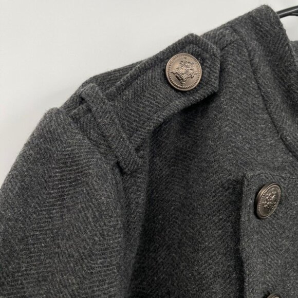 Torrid Womens Double Breasted Military Style Coat Dark Gray Size 3 - Picture 4 of 12